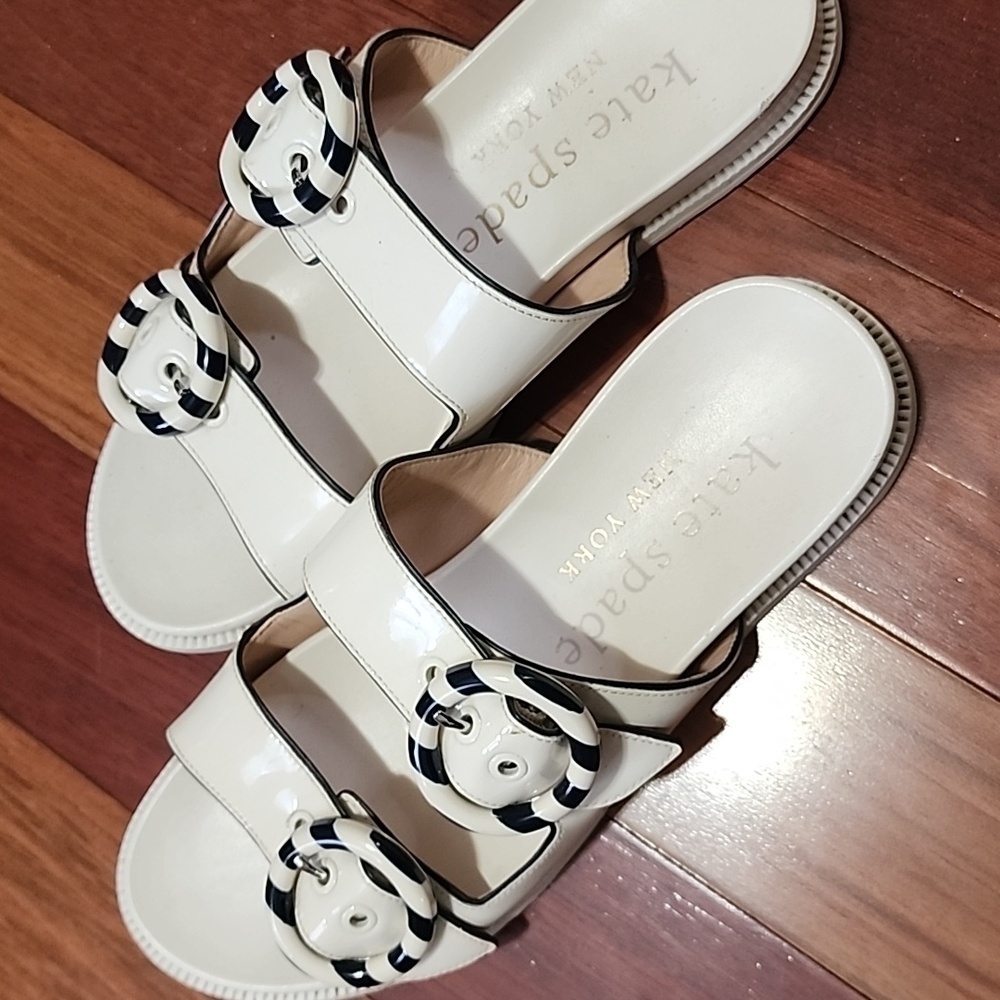 Kate Spade Rhodes Spring Summer Slide Sandals Vacation Beach Size 8 B - Picture 5 of 13